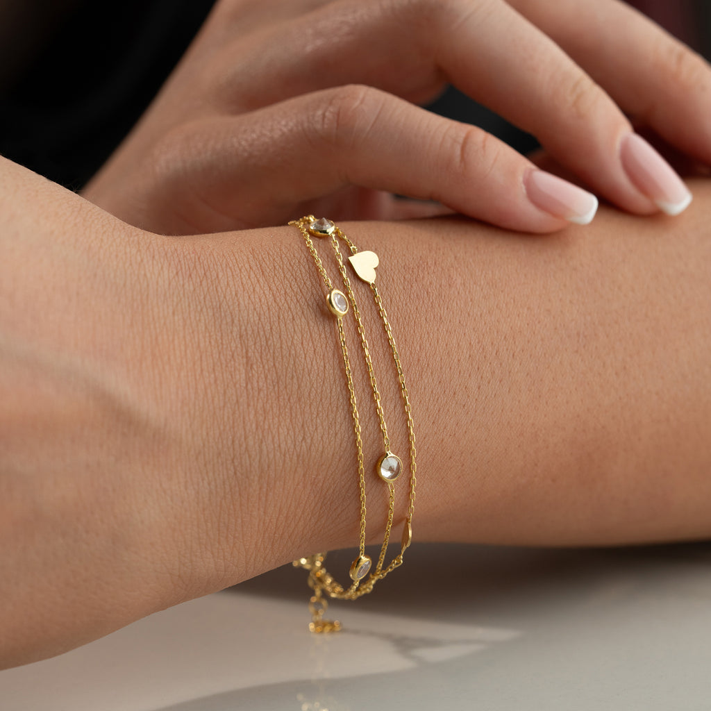 HJÄRTAT VION ARMBAND | 925 SILVER