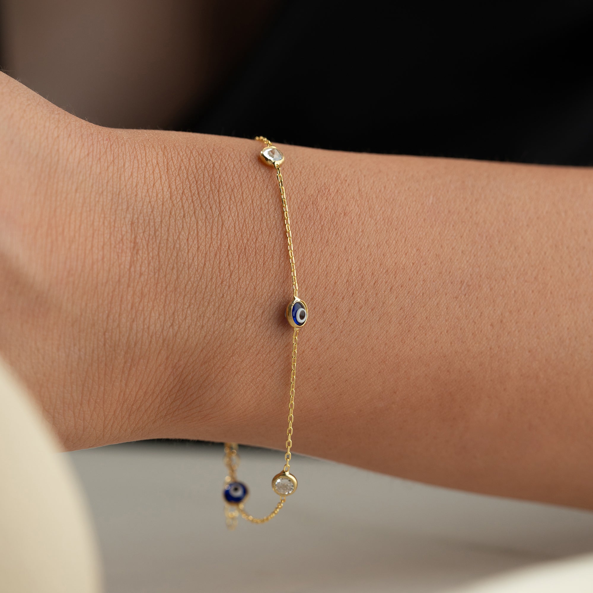 NAZAR X STONE ARMBAND | 925 SILVER