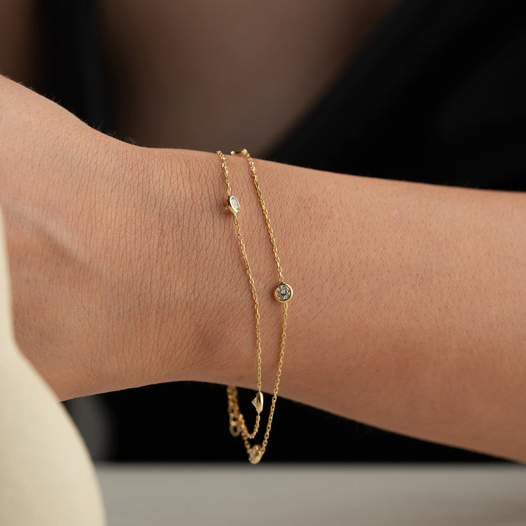 VIKI STENER ARMBAND | 925 SILVER