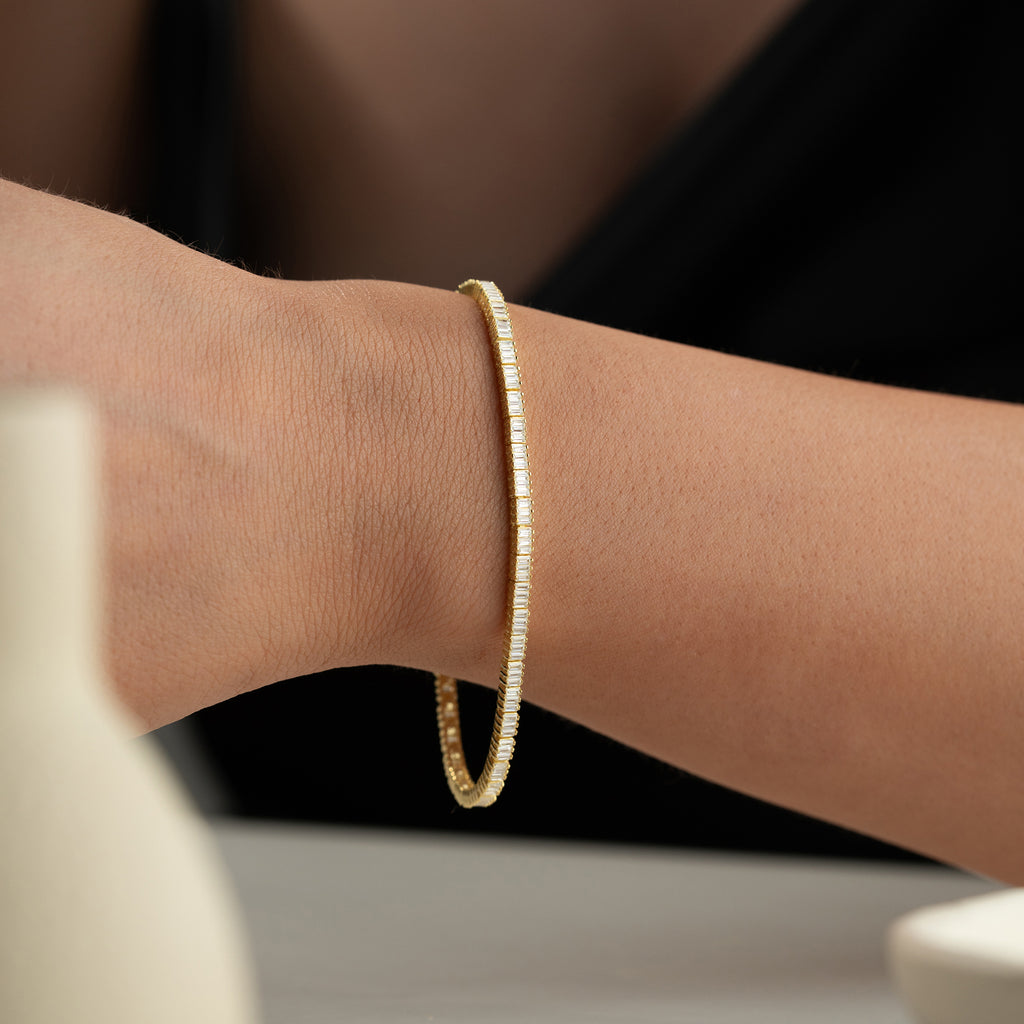 NIVODE BAGEUETTE-ARMBAND | 925 SILVER