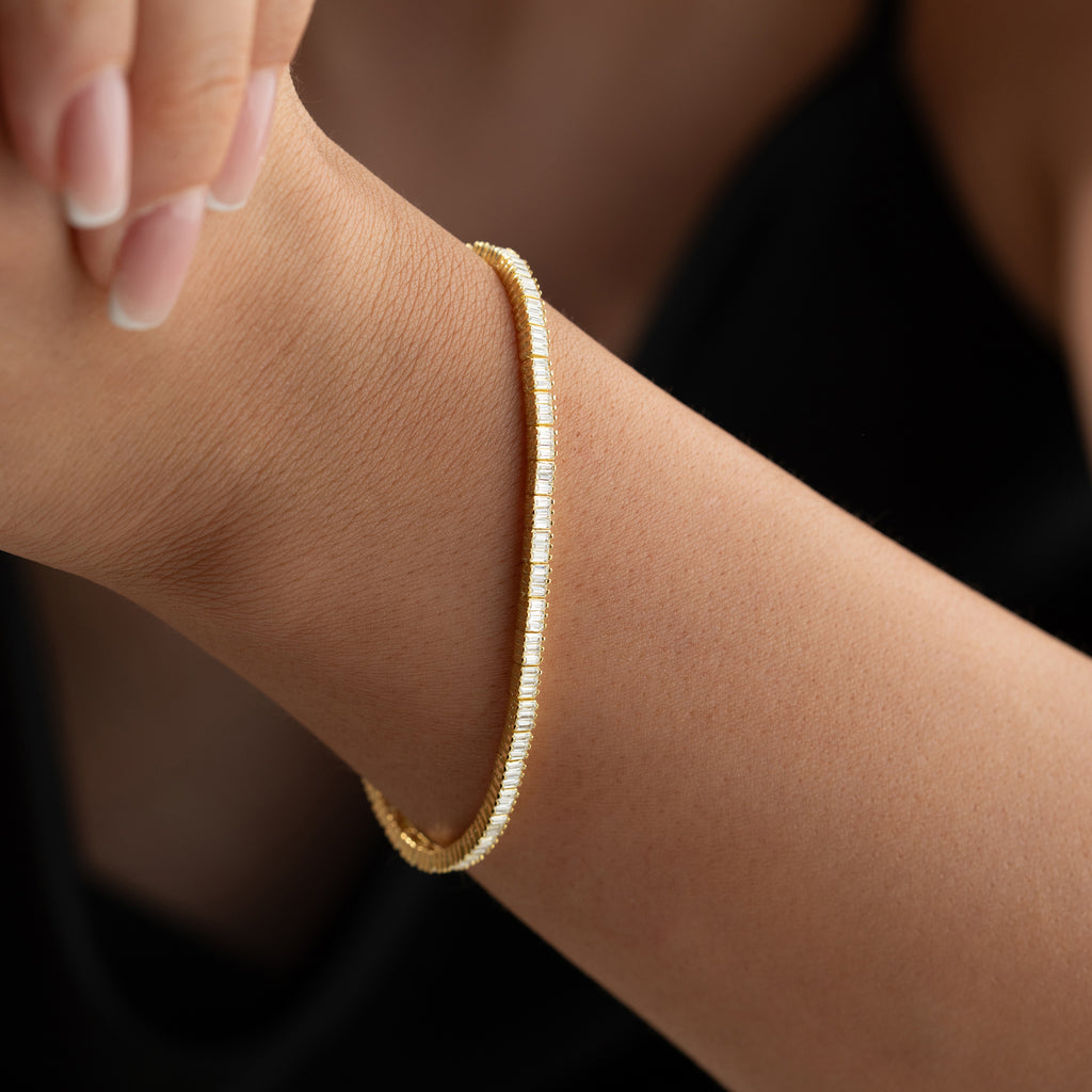 NIVODE BAGEUETTE-ARMBAND | 925 SILVER