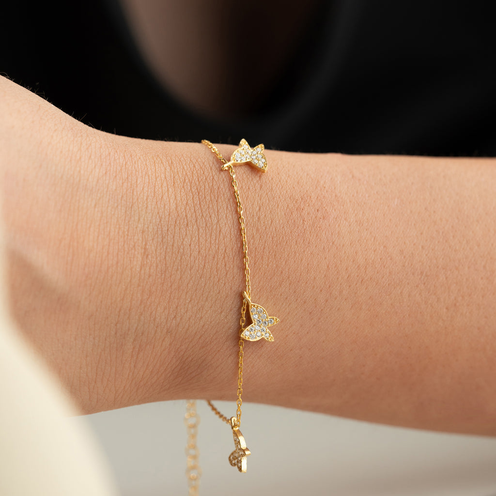 ÖM FJÄRILSARMBAND | 925 SILVER