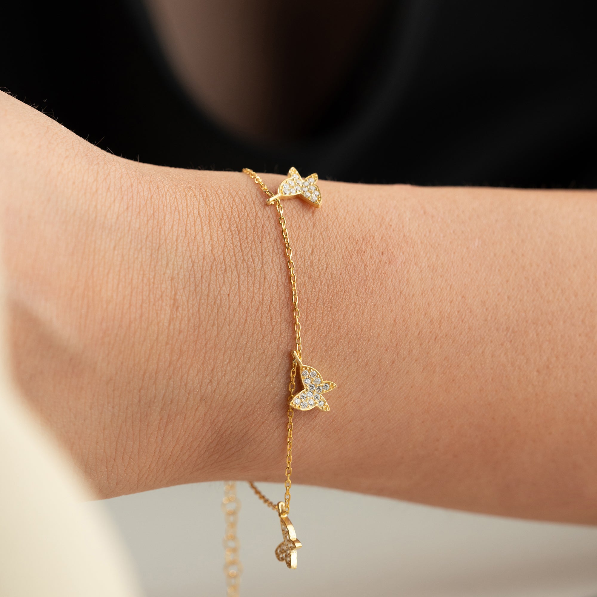 ÖM FJÄRILSARMBAND | 925 SILVER