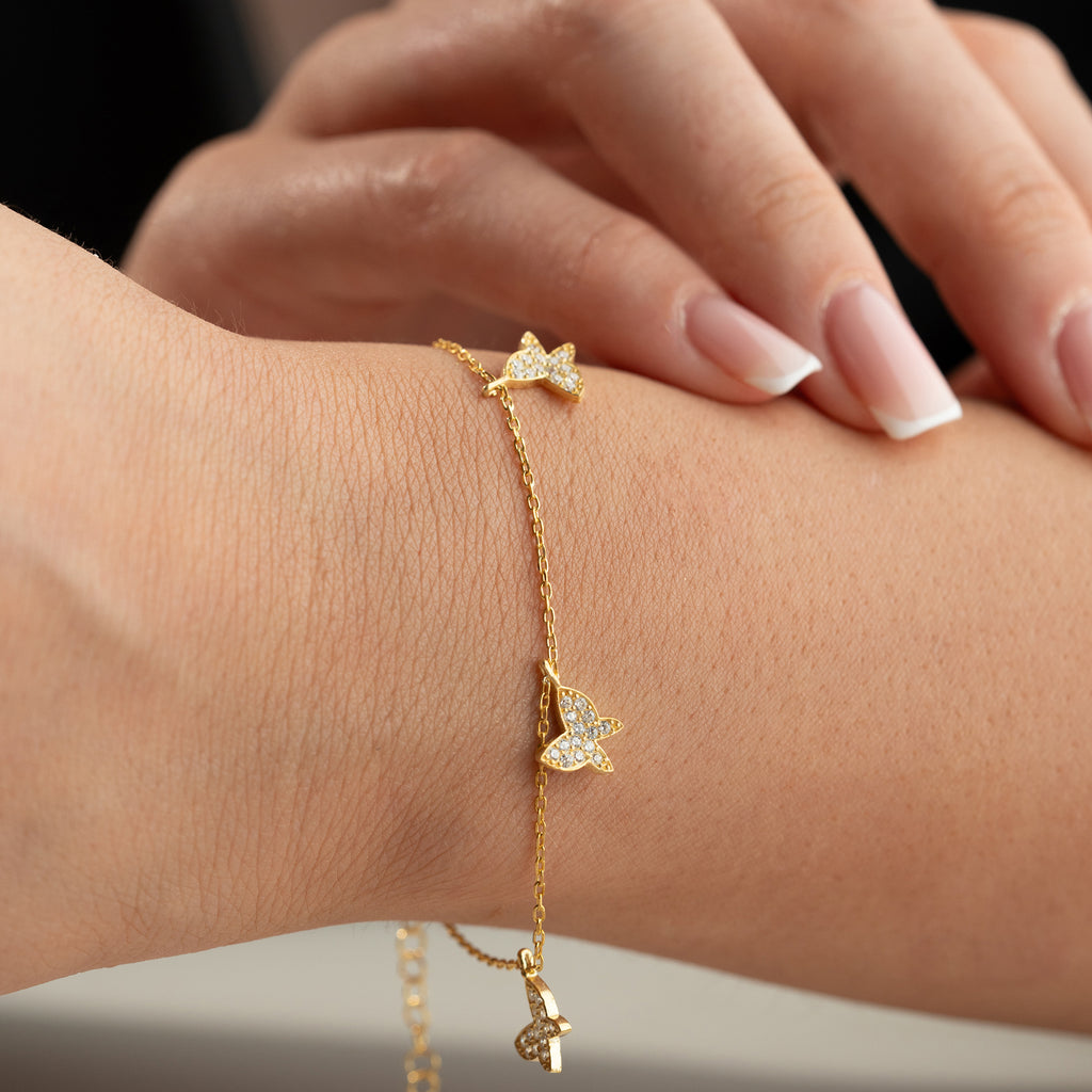 ÖM FJÄRILSARMBAND | 925 SILVER