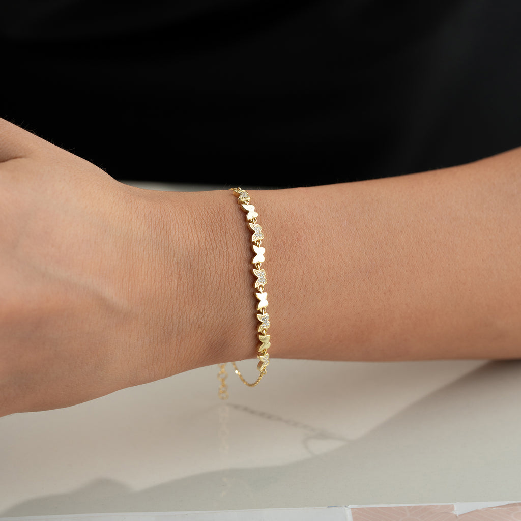 MINI FJÄRIL ARMBAND | 925 SILVER