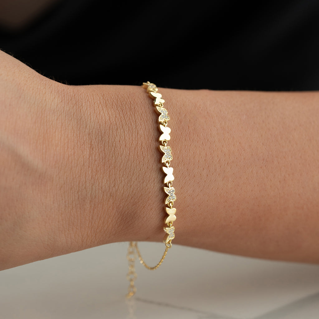 MINI FJÄRIL ARMBAND | 925 SILVER