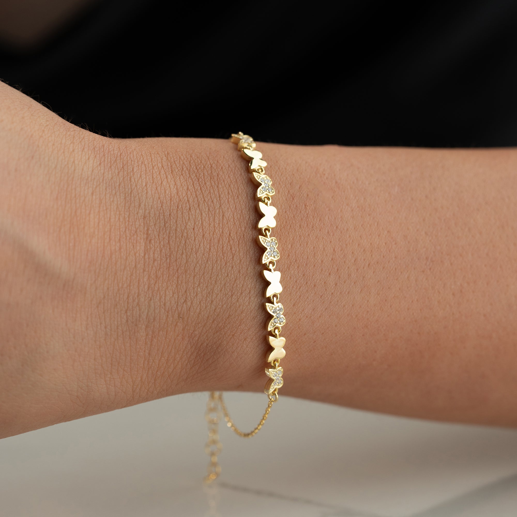 MINI FJÄRIL ARMBAND | 925 SILVER