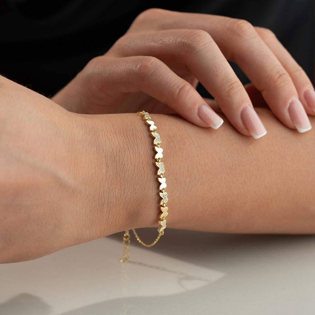 MINI FJÄRIL ARMBAND | 925 SILVER