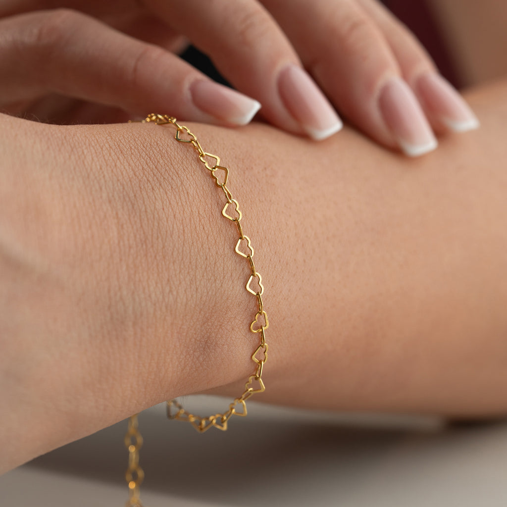 TIFI HJÄRTA ARMBAND | 925 SILVER