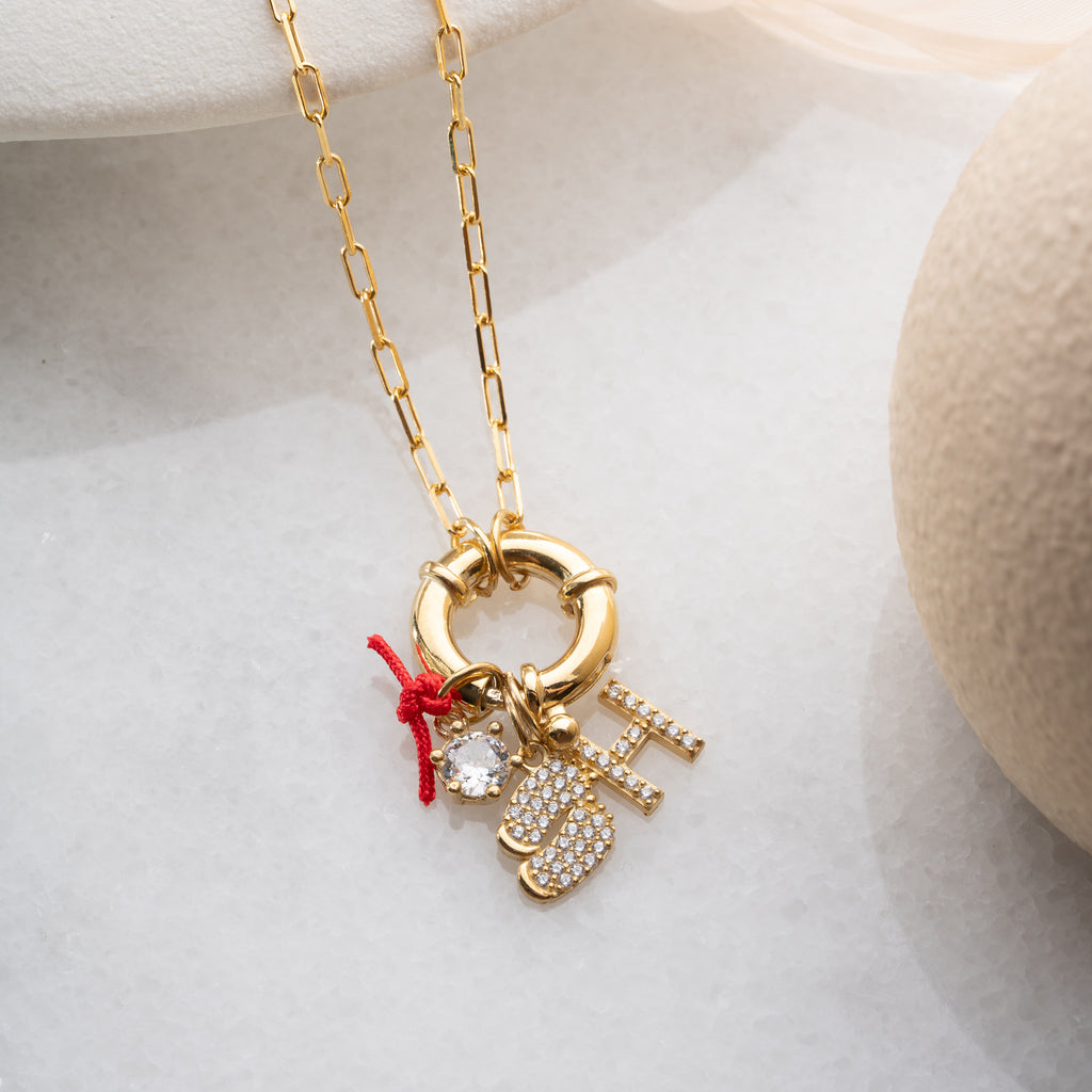 AMALIA INITIAL HALSBAND | 925 SILVER