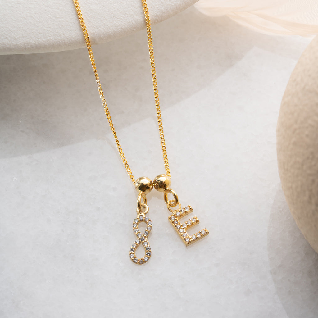 EVIGHET INITIAL HALSBAND | 925 SILVER