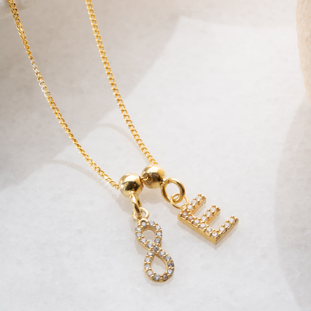 EVIGHET INITIAL HALSBAND | 925 SILVER