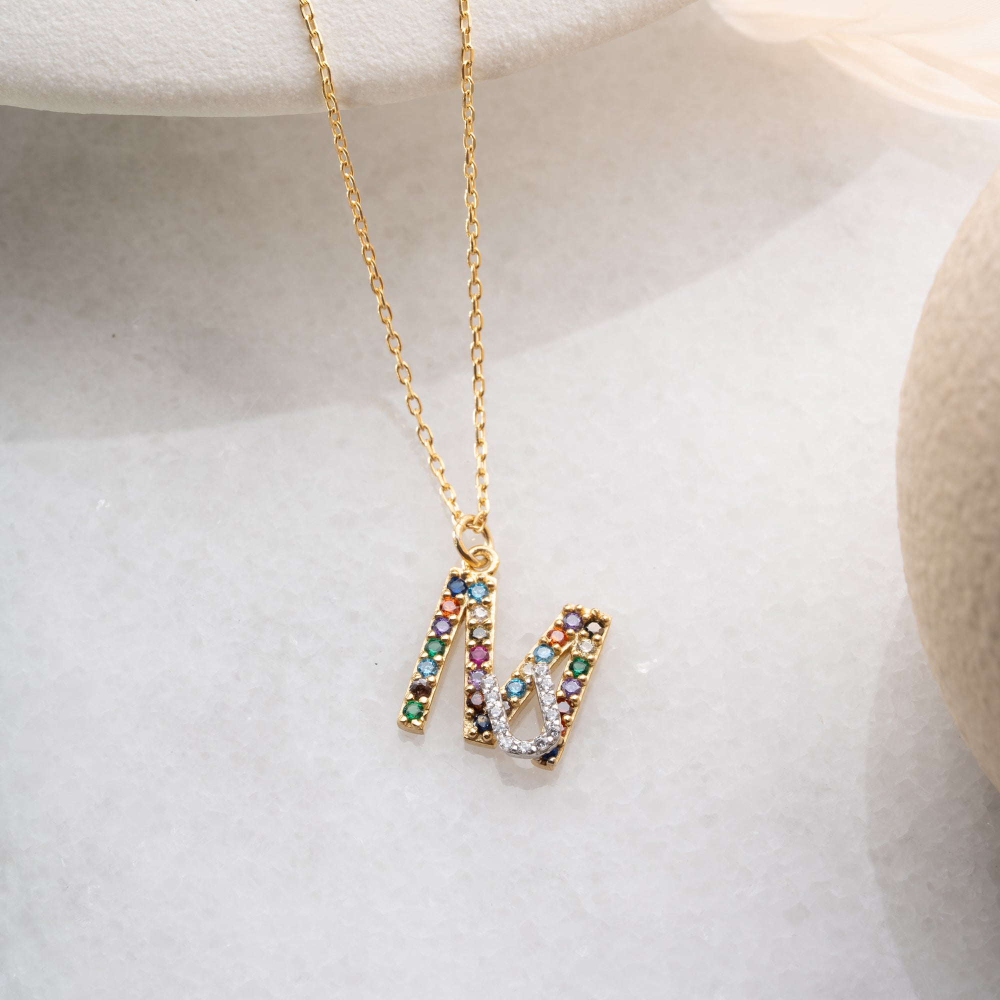 IRIS INITIAL HALSBAND | 925 SILVER