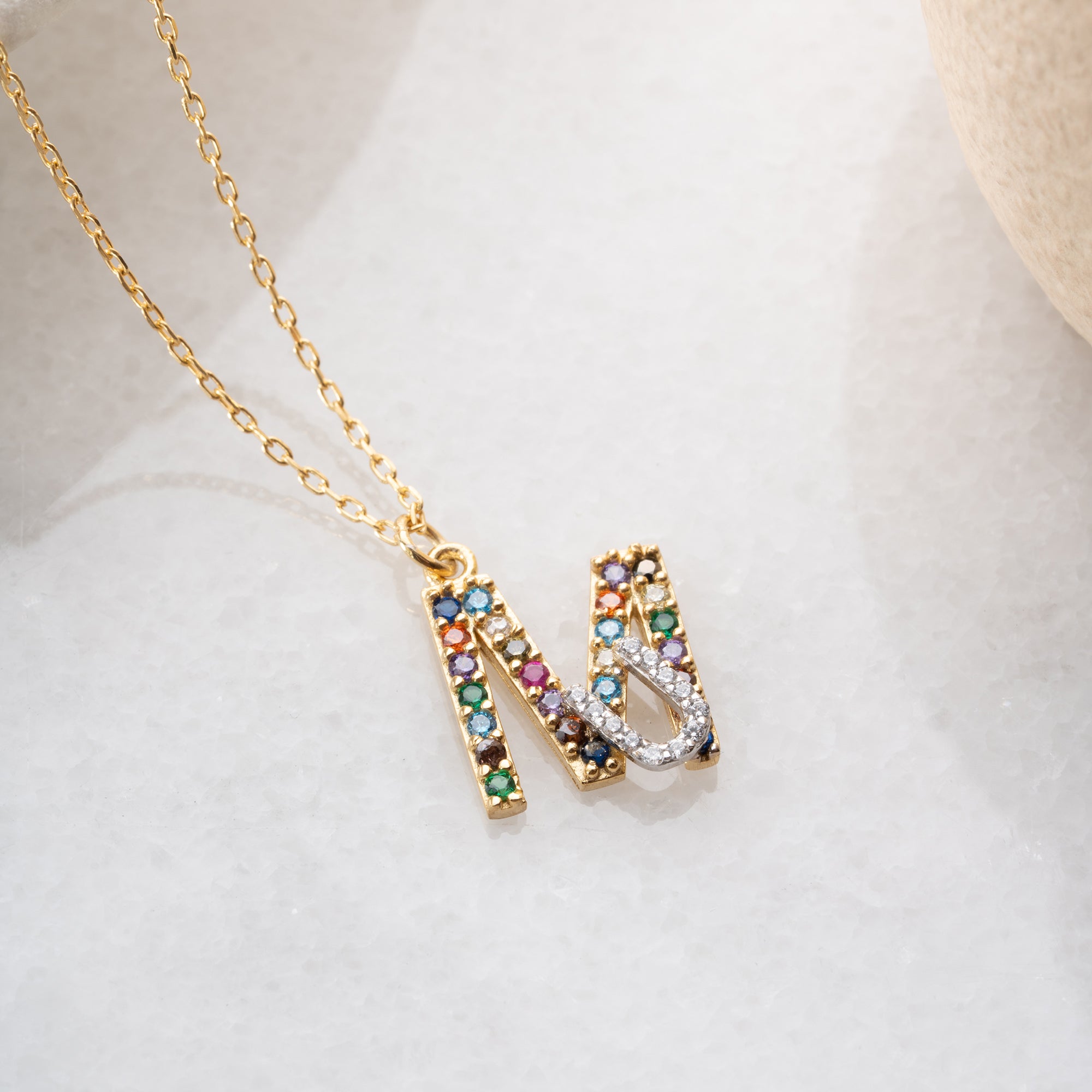 IRIS INITIAL HALSBAND | 925 SILVER