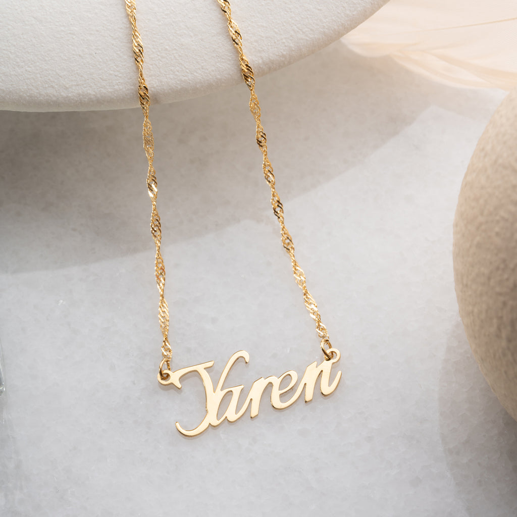 SCRIPT NAMNHALSBAND | 925 SILVER