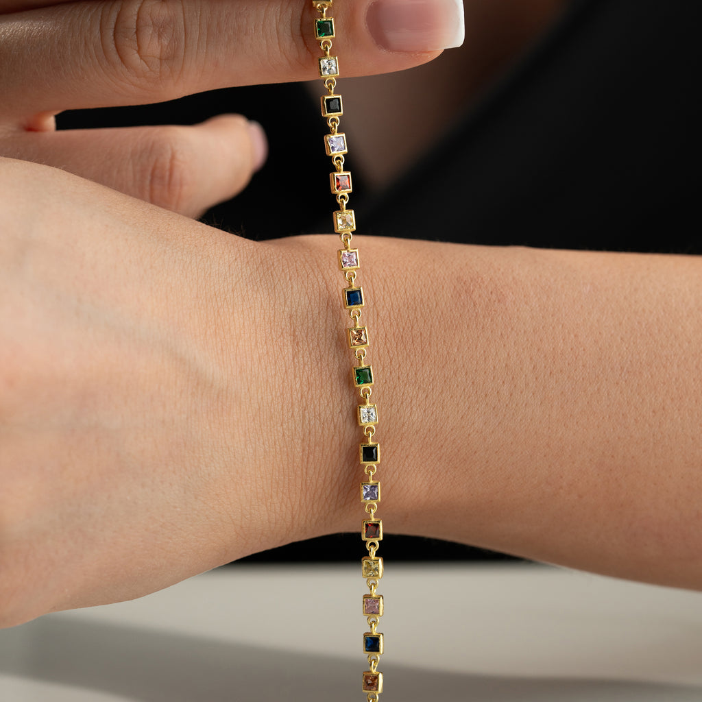 ARIS FÄRG ARMBAND | 925 SILVER