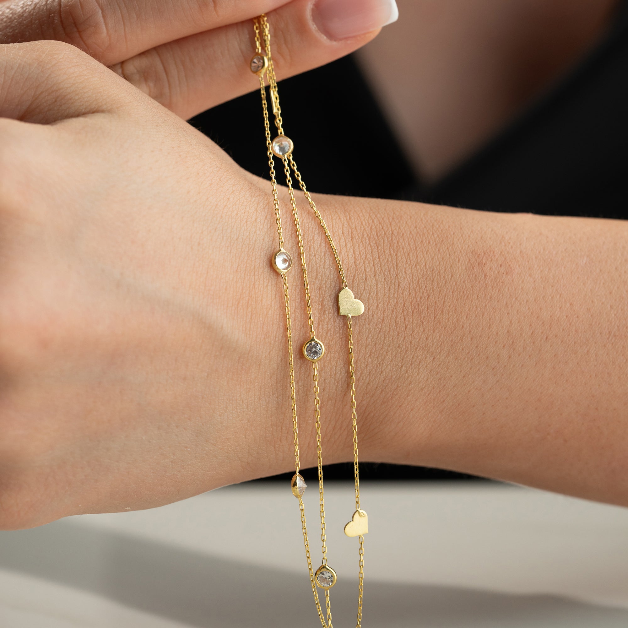 HJÄRTAT VION ARMBAND | 925 SILVER