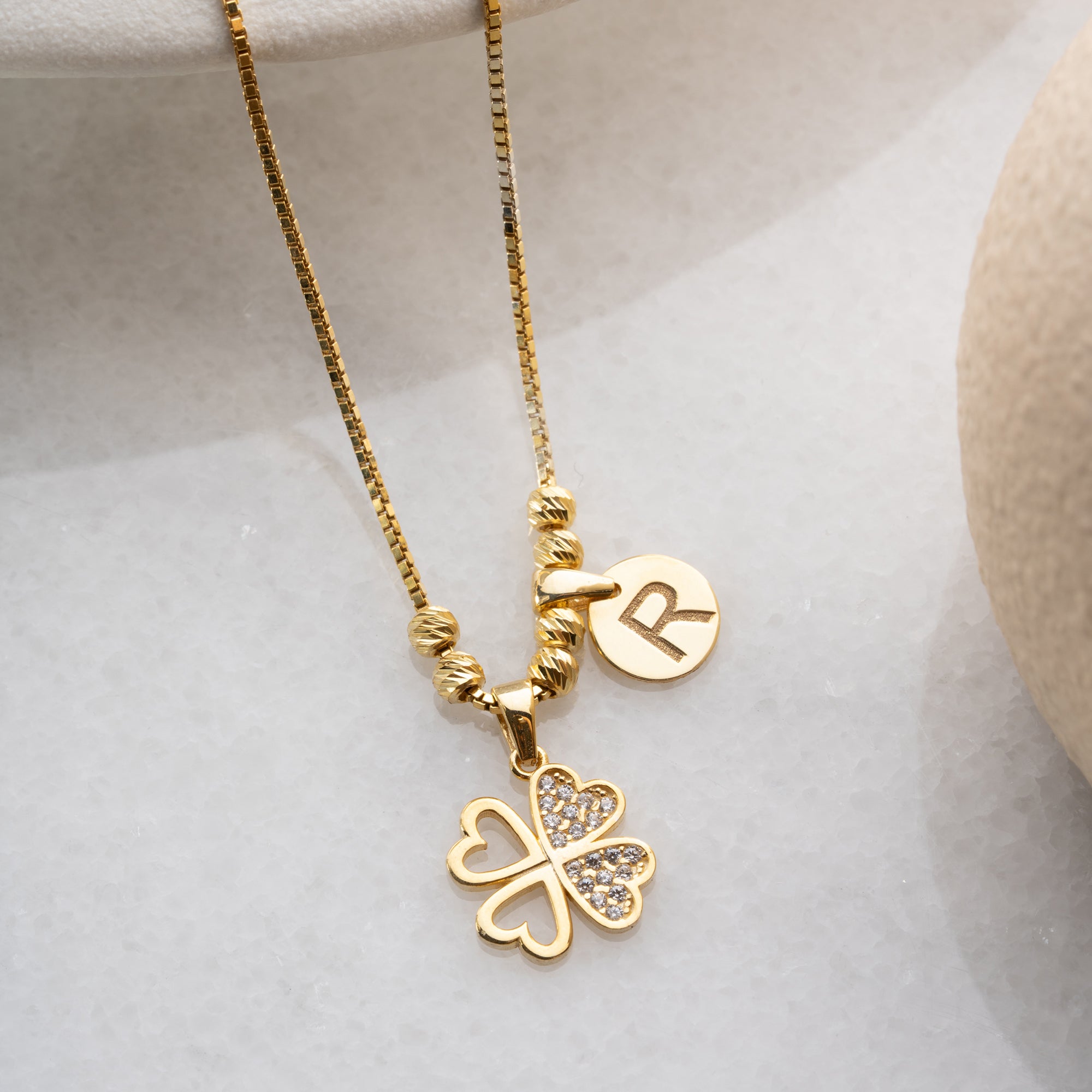 LUCKY INITIAL HALSBAND | 925 SILVER