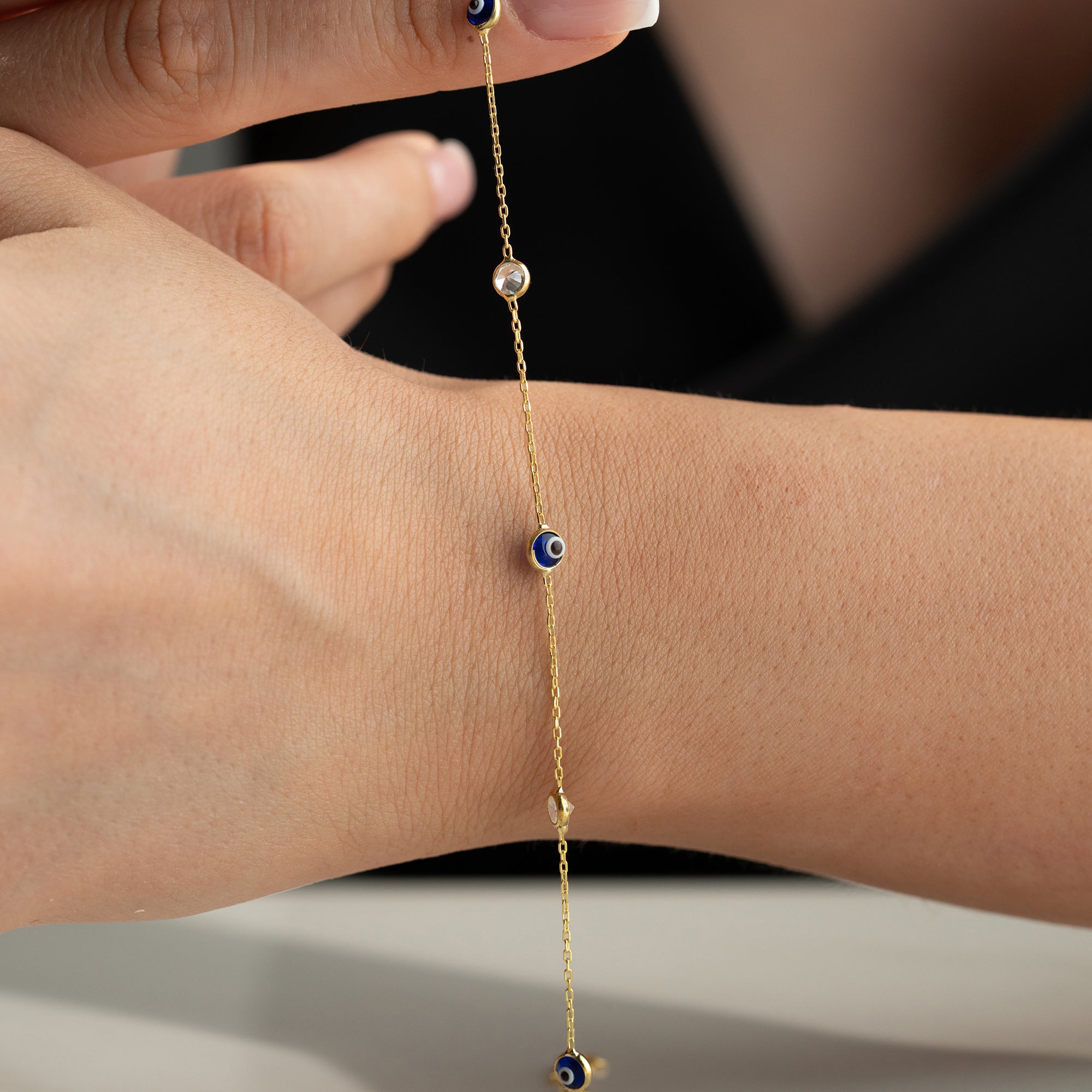 NAZAR X STONE ARMBAND | 925 SILVER