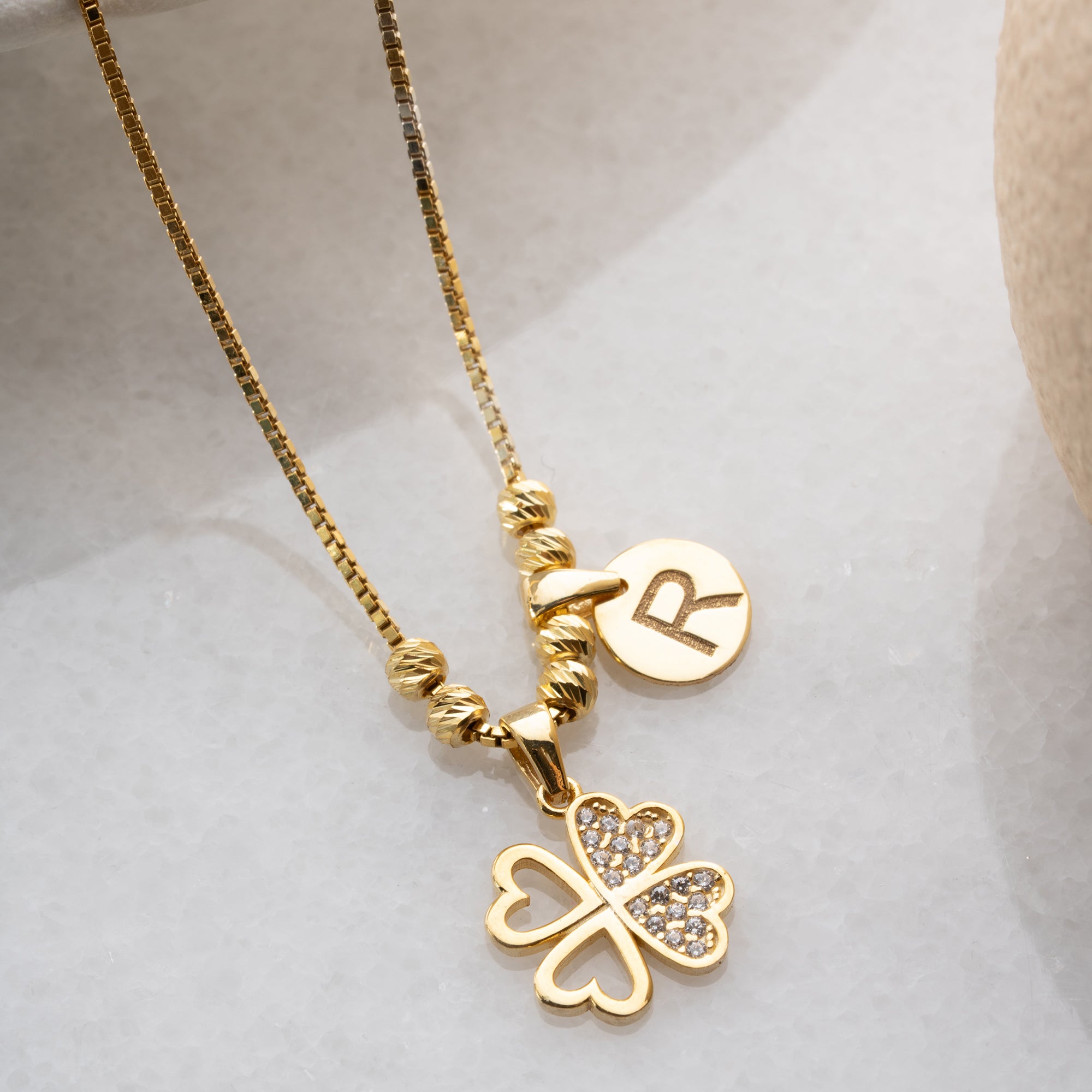 LUCKY INITIAL HALSBAND | 925 SILVER