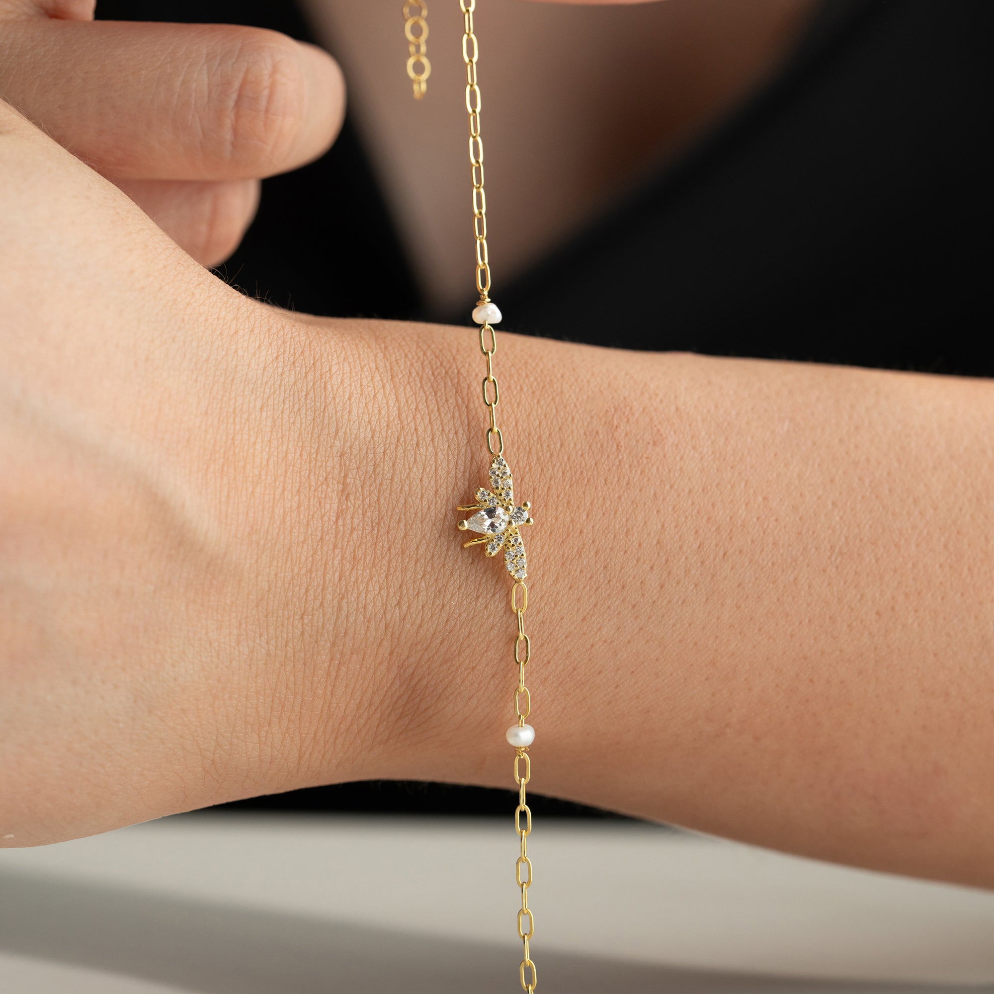 MIE PÄRLARMBAND | 925 SILVER