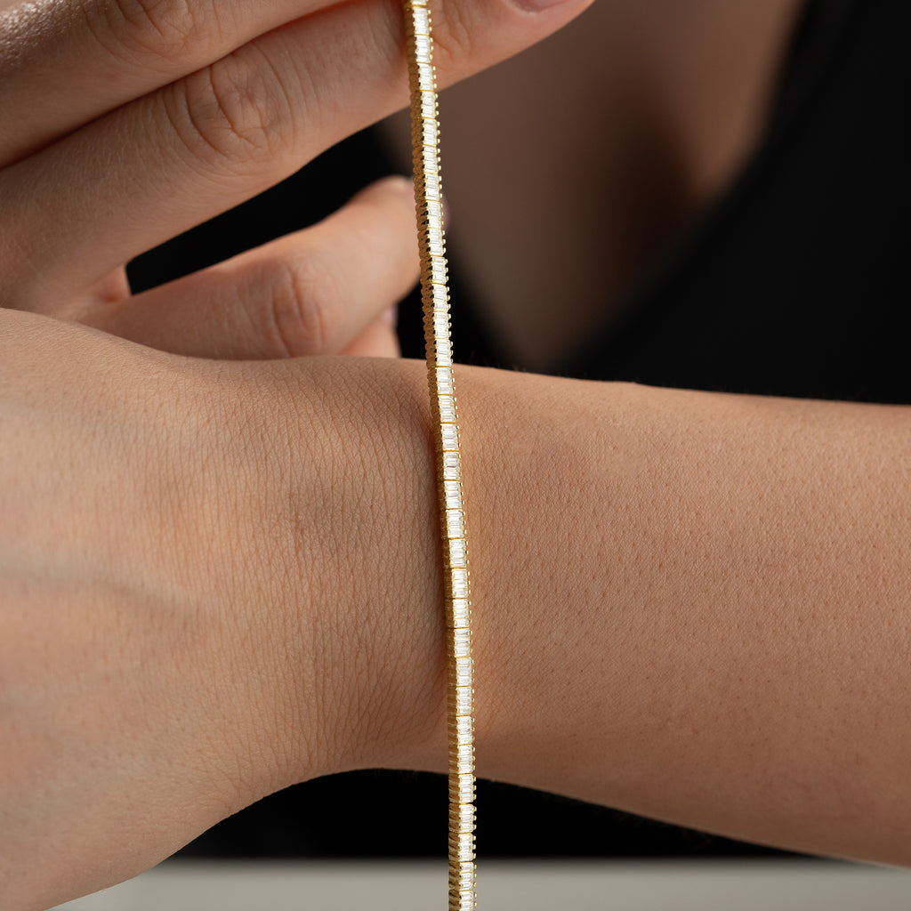 NIVODE BAGEUETTE-ARMBAND | 925 SILVER