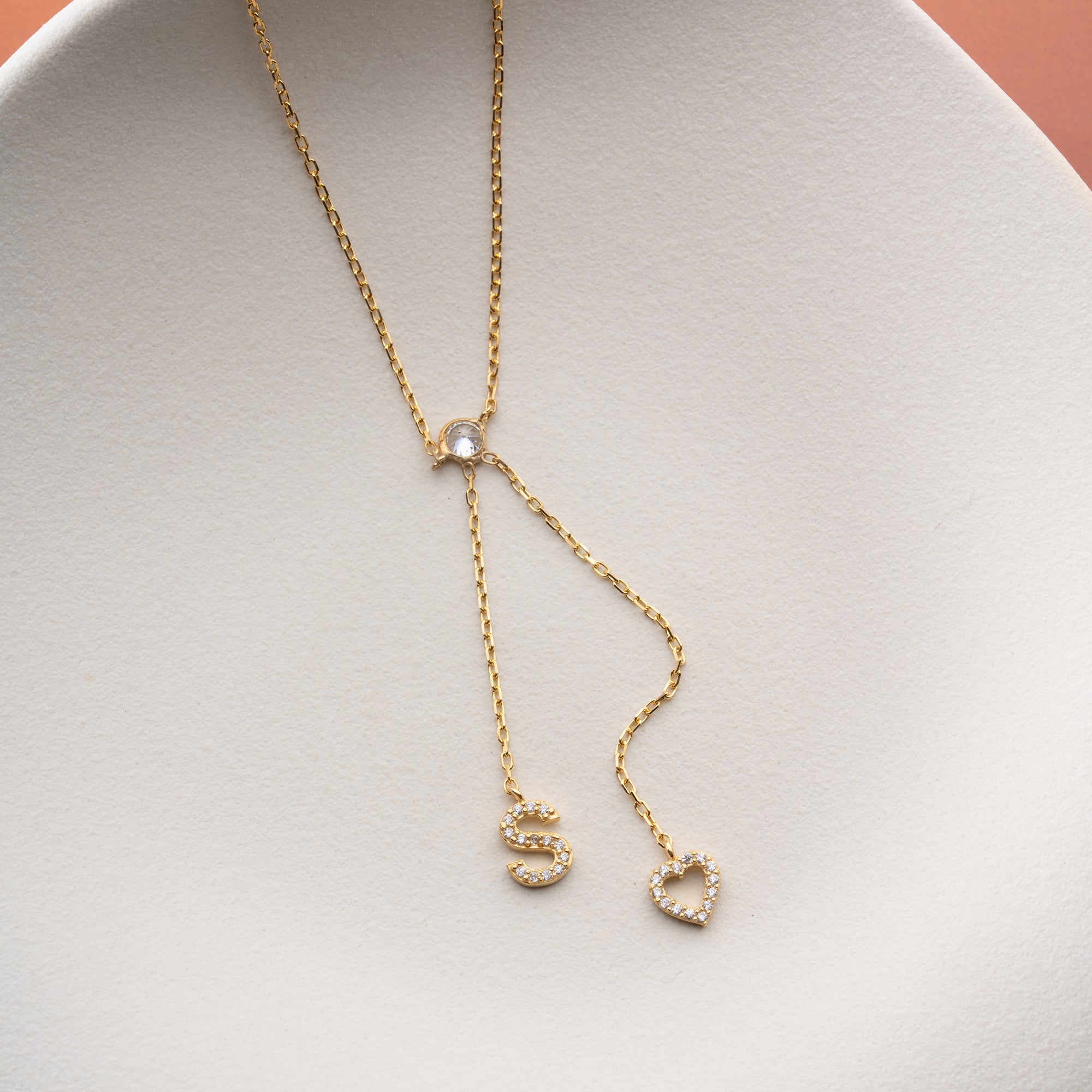 AMOUR INITIAL HALSBAND | 925 SILVER