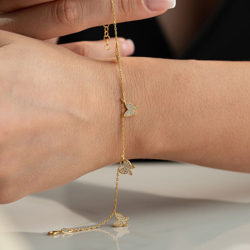 ÖM FJÄRILSARMBAND | 925 SILVER