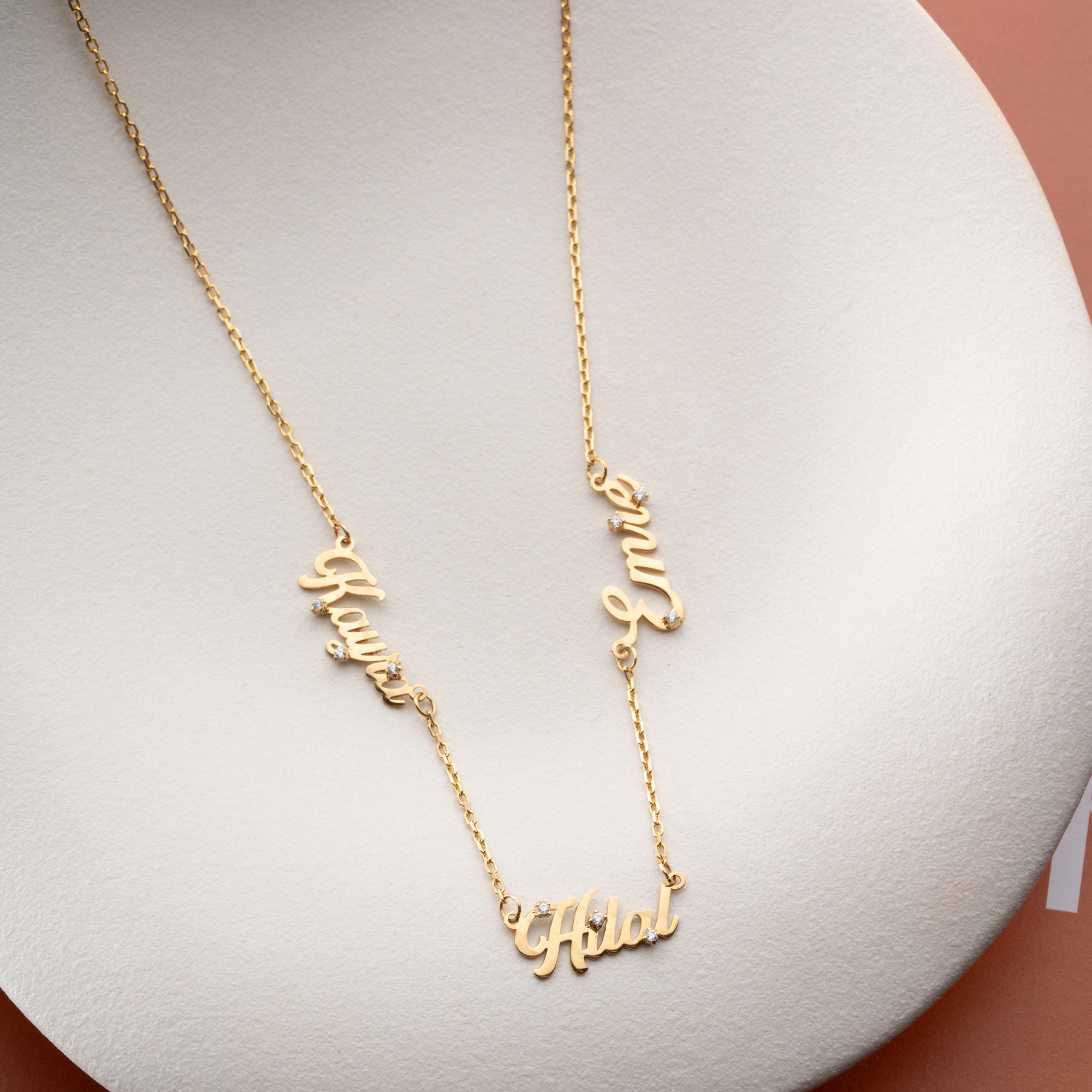 TRINITY SHIMMER NAMNHALSBAND | 925 SILVER