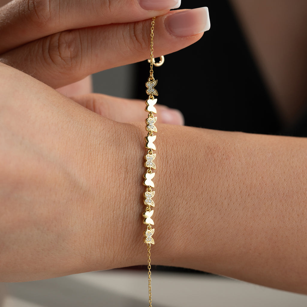 MINI FJÄRIL ARMBAND | 925 SILVER