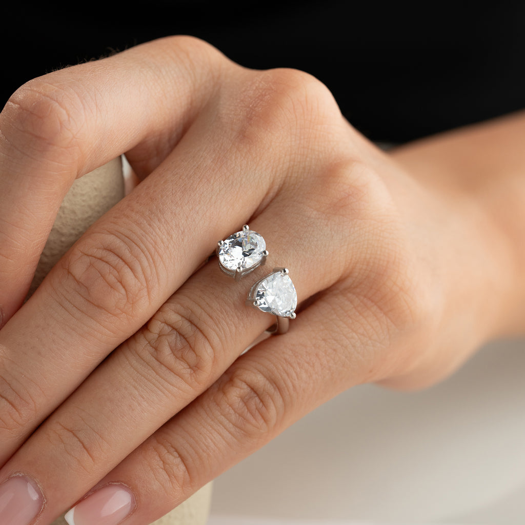 DUO DROPPRING | 925 SILVER