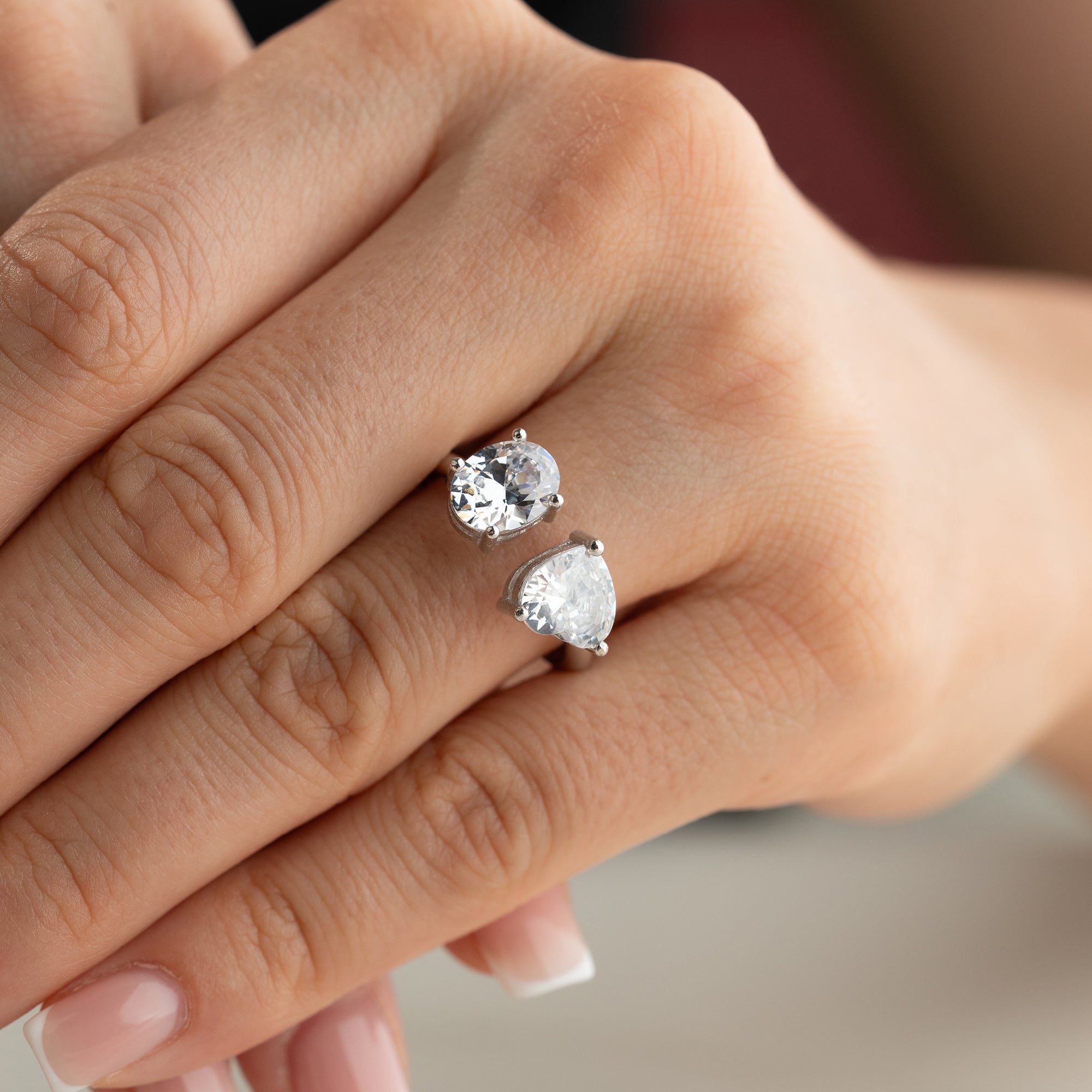 DUO DROPPRING | 925 SILVER