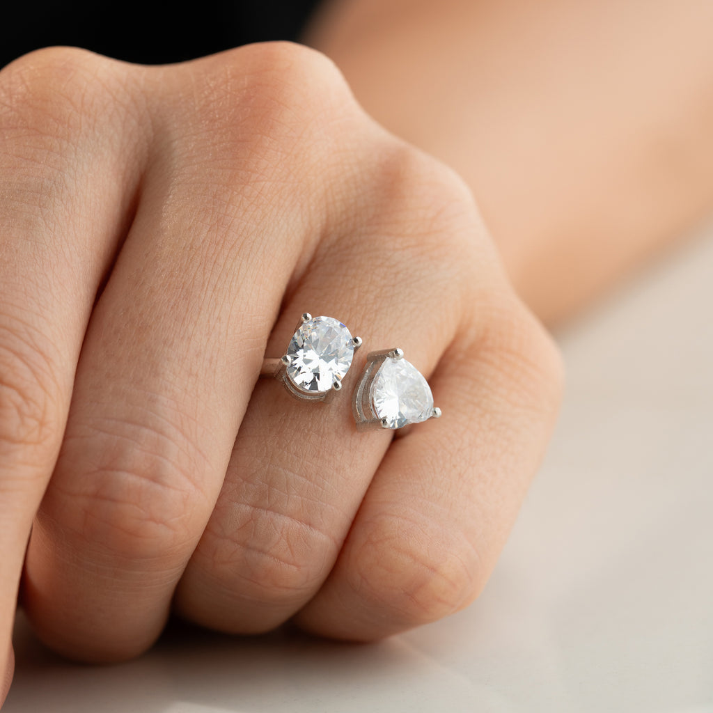 DUO DROPPRING | 925 SILVER
