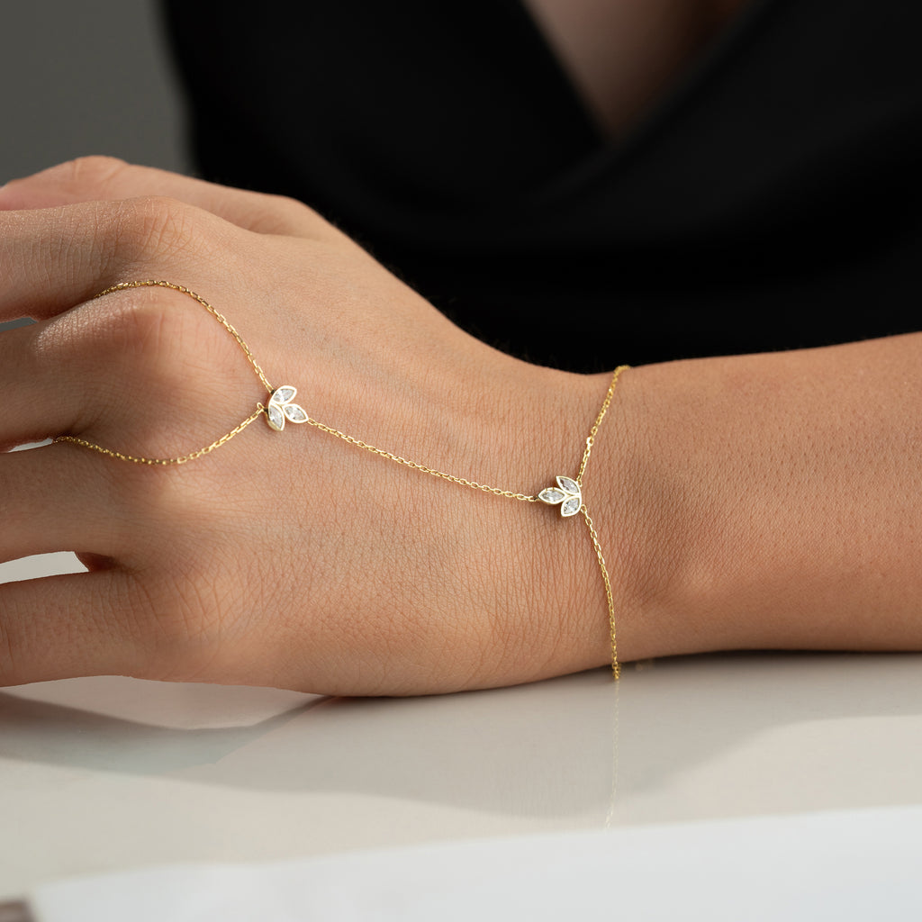 MINI LOTUS HANDKEDJA | 925 SILVER