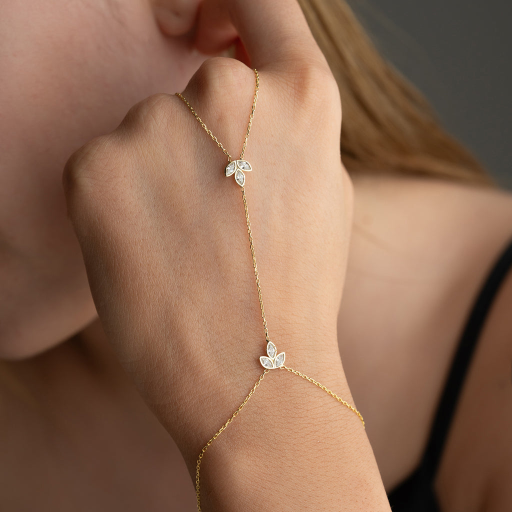 MINI LOTUS HANDKEDJA | 925 SILVER