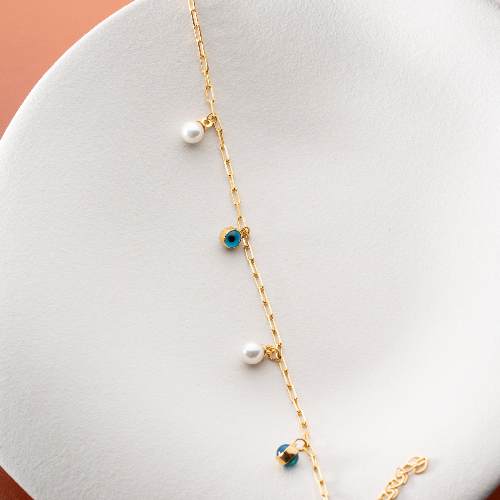 AURA NAZAR & PEARL ARMBAND | 925 SILVER