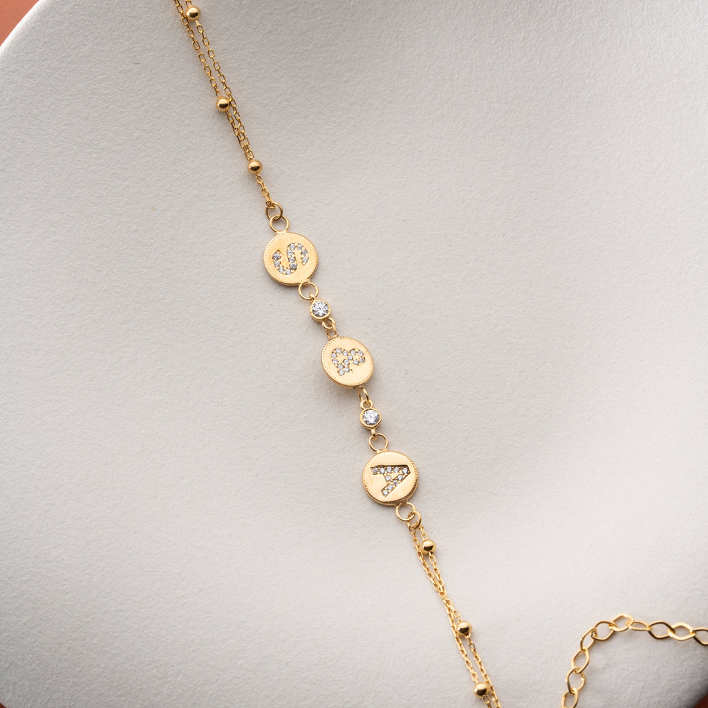 ETERNITY INITIAL & ARMBAND | 925 SILVER