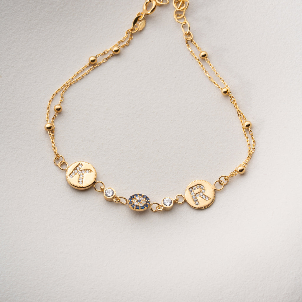 AURELIA INITIAL ARMBAND | 925 SILVER