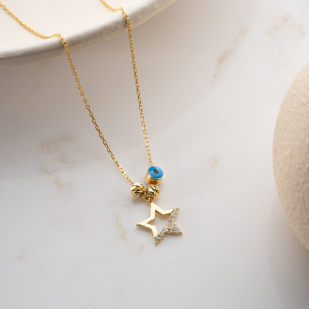 STAR NAZAR HALSBAND | 925 SILVER