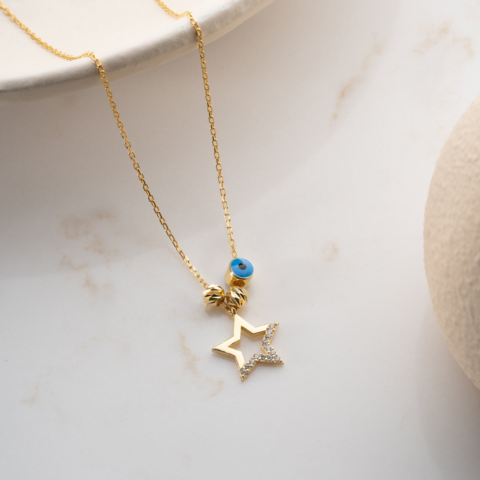 STAR NAZAR HALSBAND | 925 SILVER