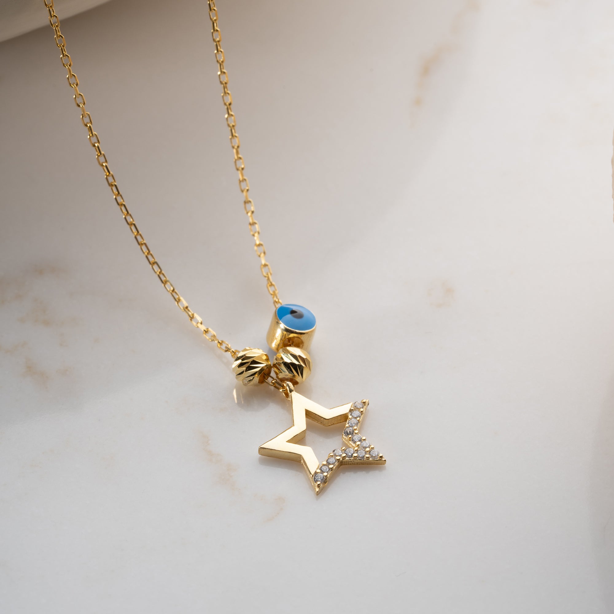 STAR NAZAR HALSBAND | 925 SILVER