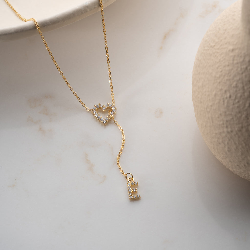 MINI HJÄRTABREV KRAGE | 925 SILVER