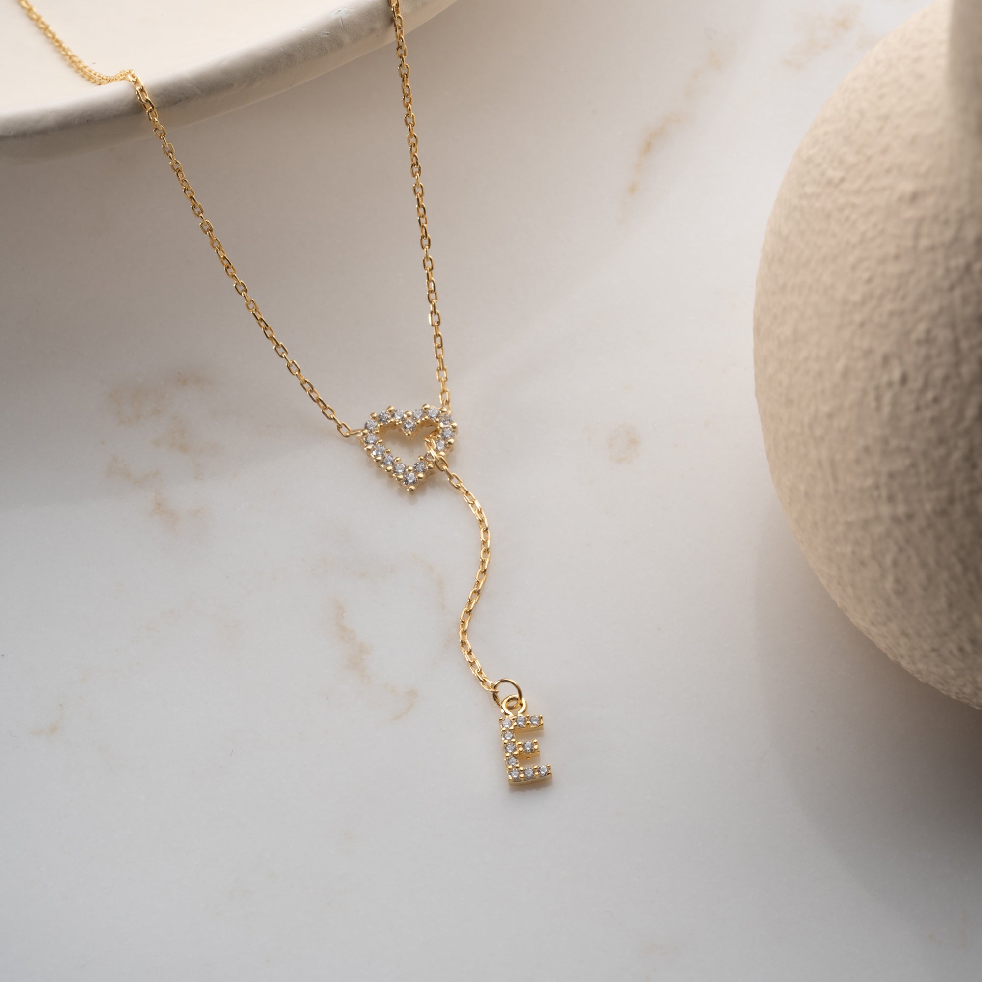 MINI HJÄRTABREV KRAGE | 925 SILVER