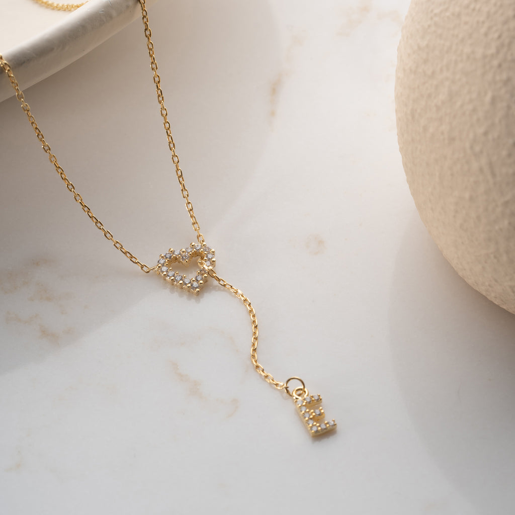 MINI HJÄRTABREV KRAGE | 925 SILVER