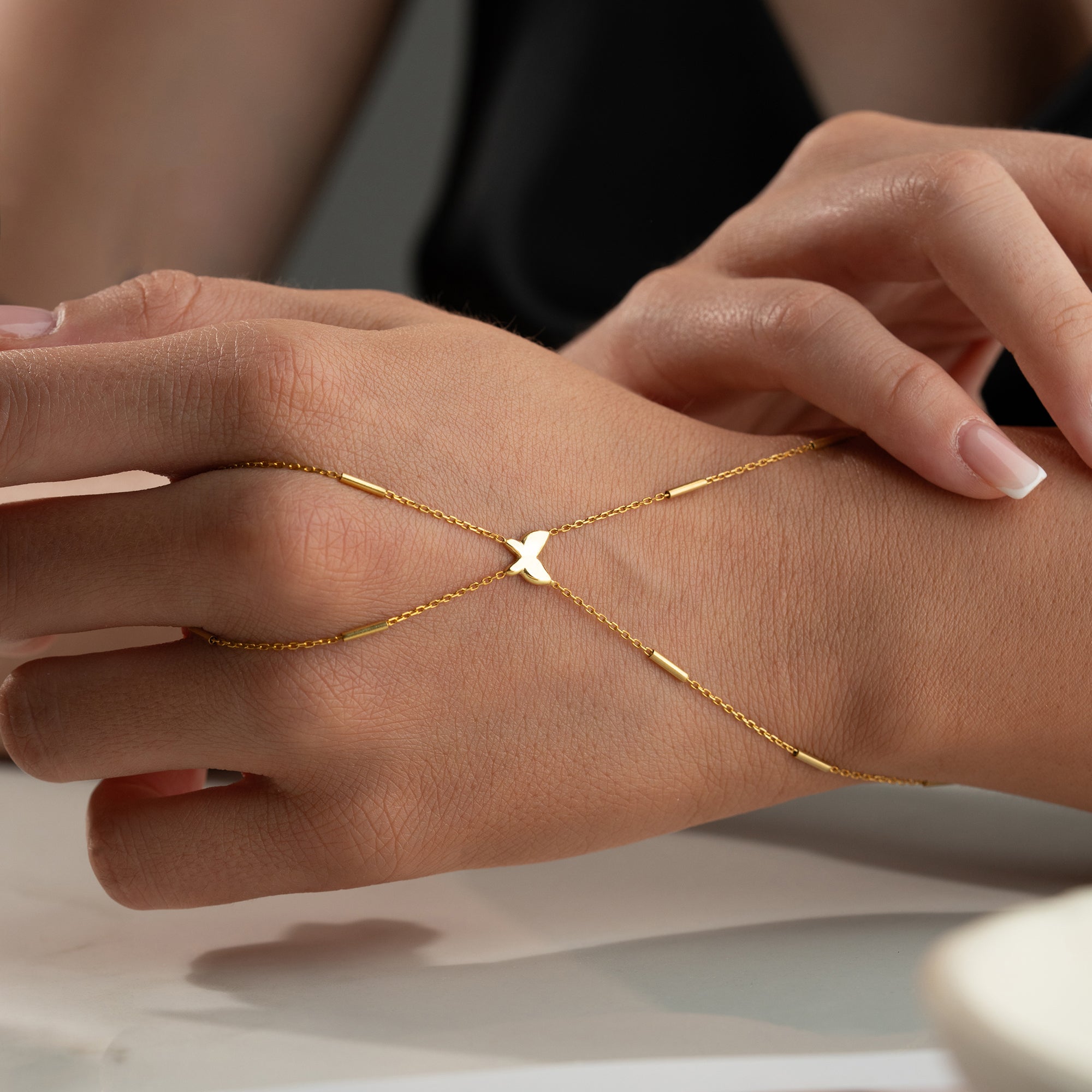 FJÄRILSHANKEDJA | 925 SILVER