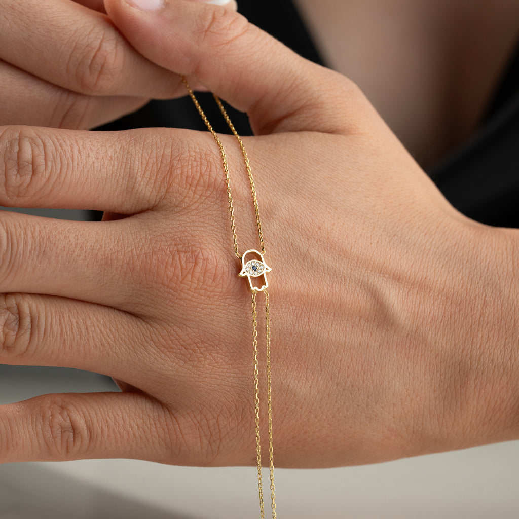 MINI FATIMAS HANDKEDJA | 925 SILVER