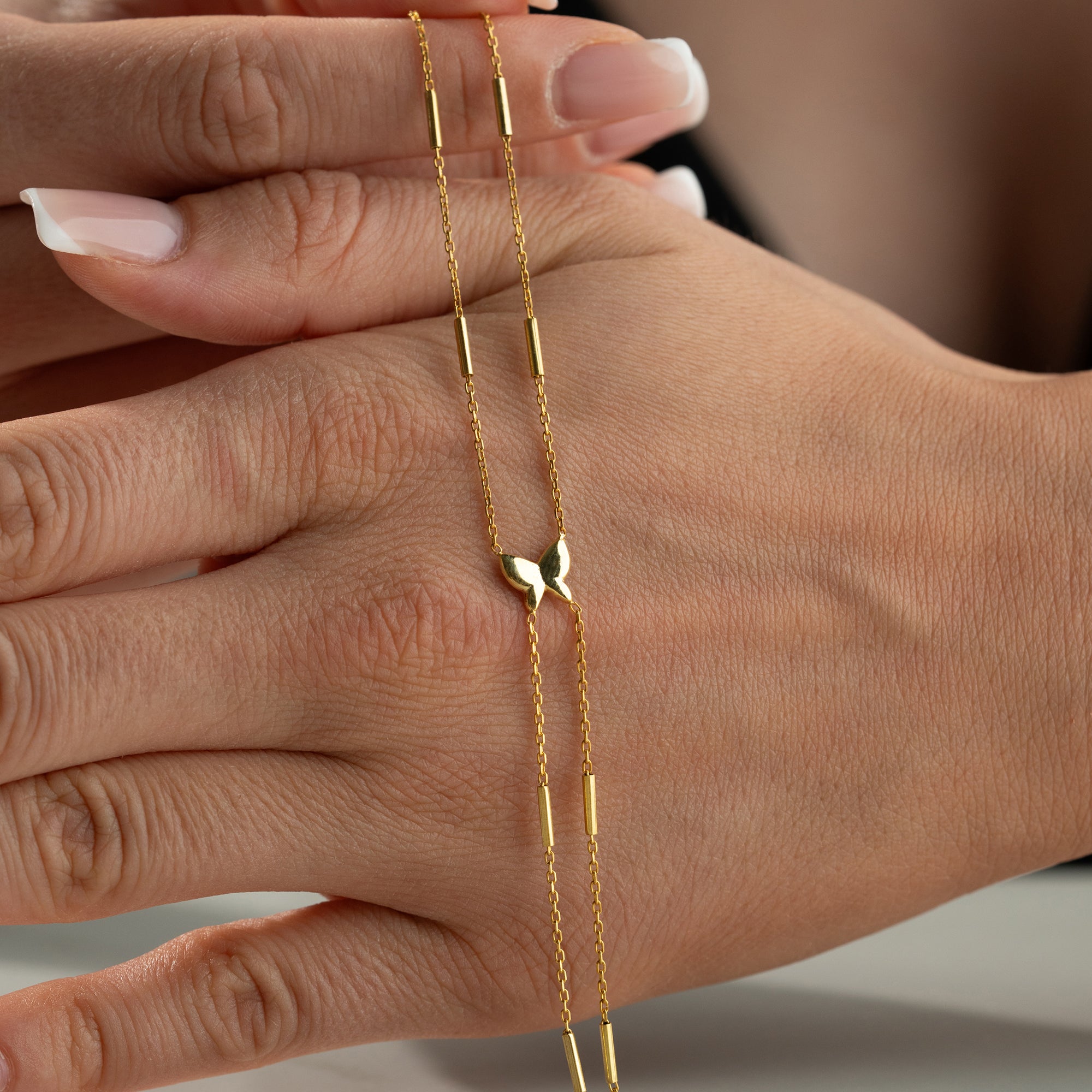 FJÄRILSHANKEDJA | 925 SILVER