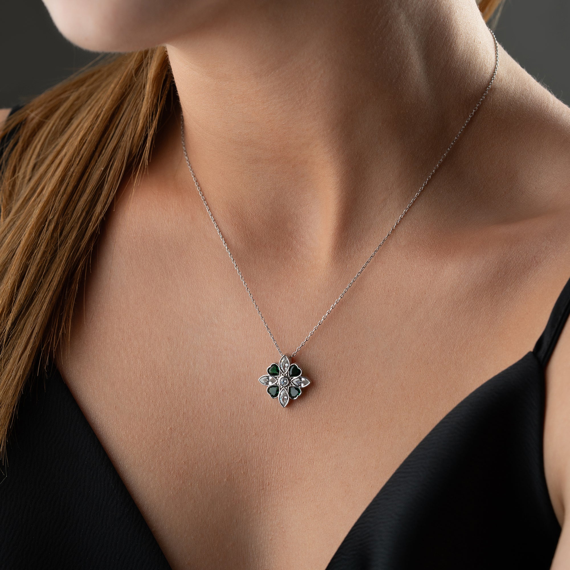 MIGOK GRÖN KEDJA | 925 SILVER 