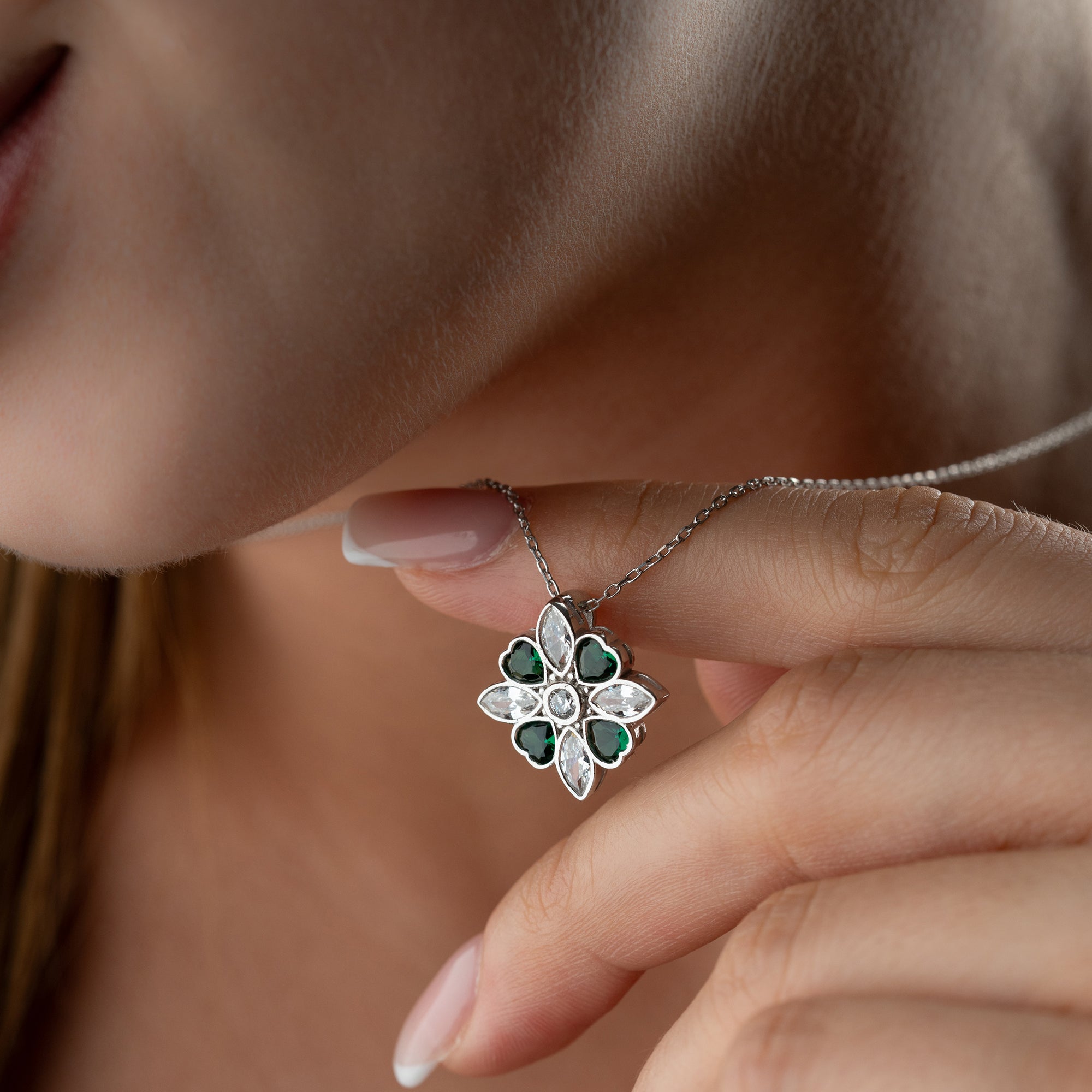 MIGOK GRÖN KEDJA | 925 SILVER 