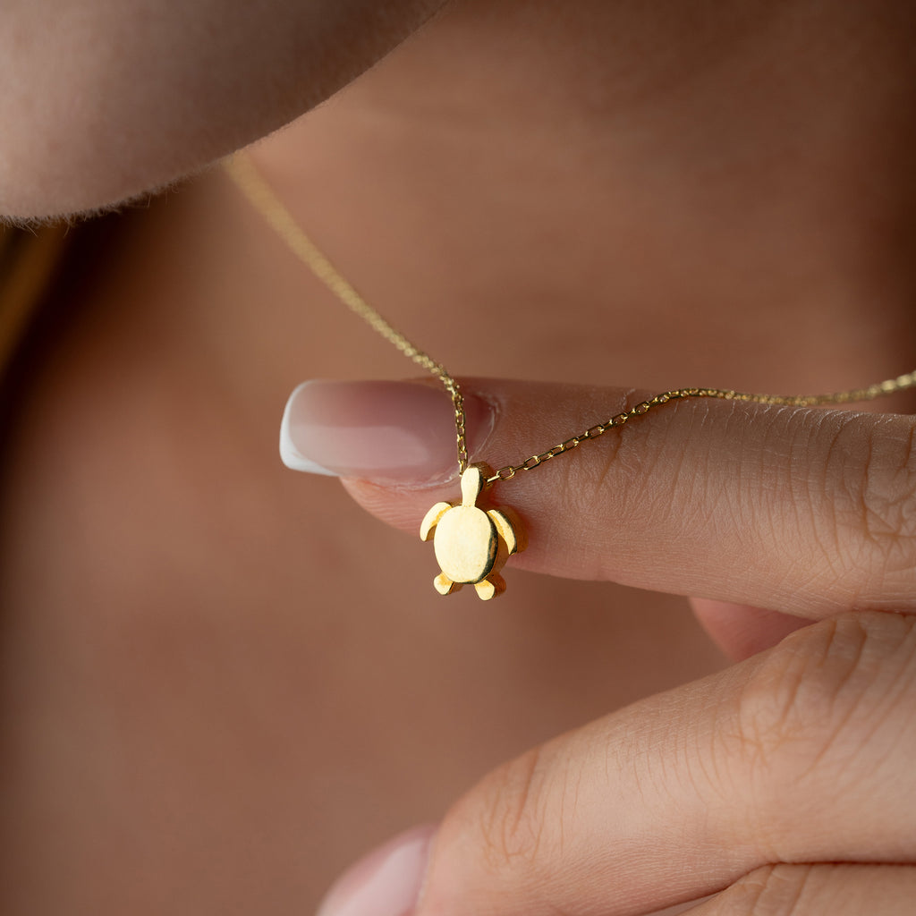 MINI SKöldpadda KEDJA | 925 SILVER 